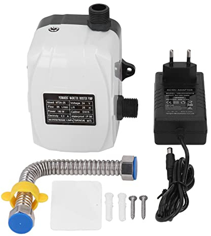 Wasserdruckerhöhungspumpe für Zuhause, DC 24 V 180 W Druckpumpe, Automatisches Wasserdruckerhöhungssystem, Wasserdruck-Hochhub für Sprinkler, Dusche, Küche, Garten, AC100-240 V