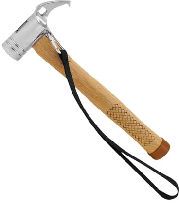 Marteau de piquet, marteau de camping pour piquets de tente - Marteau avec poignée en bois, marteau de piquet, marteau de camping, équipement de camping