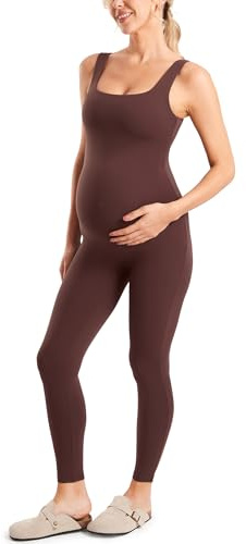 MOMANDA Maternity Jumpsuit Leggings 25 Taupe 10