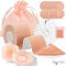 Kidcia Boob Tape, Brust Push up Tape, Fashion Tape Unsichtbar Nippelpads Silikon Nipple Cover, Klebe BH Boobtapes für große Brüste A-G Cup (1 Rolle, Rolle)