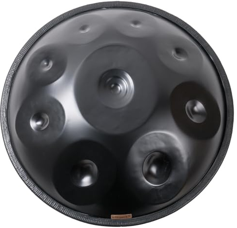Schlagwerk HP9DKU Handpan D-Moll KURD (9 tonos) | Sonido armónico para meditación, rendimiento y terapia | Incluye mochila y tapa protectora | Ø 60 cm, 4,4 kg | Hecho a mano
