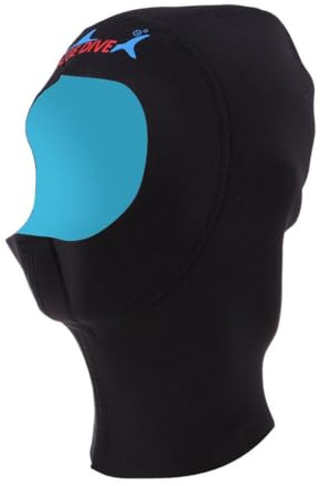 QLECXZI Mantente abrigado bajo el Agua con Gorro de Snorkel. Costuras anatómicas y Planas. Gorro de Neopreno para Trajes de Neopreno, Apto para Hombres y