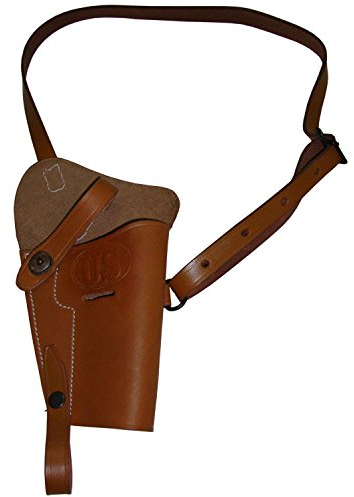 warreplica US WWII M3 Schulterholster aus braunem Leder – Reproduktion