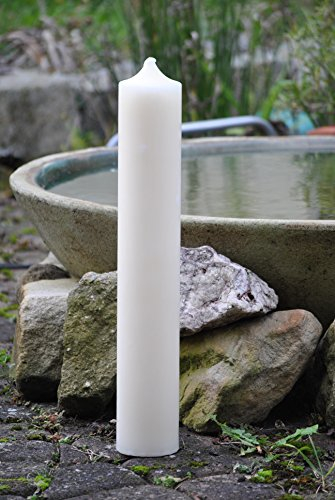 Kunert-Keramik Altarkerze,weiß,500/80 Kirchenkerze Stumpenkerze Kerze f. Laterne