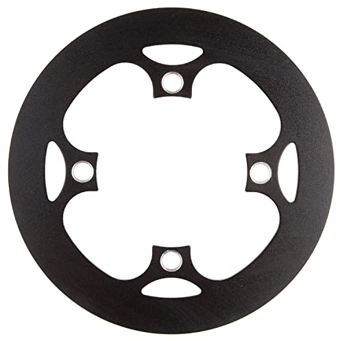 Samox Kettenschutz, Aluminium, schwarz eloxiert, Lochkreis 104 mm