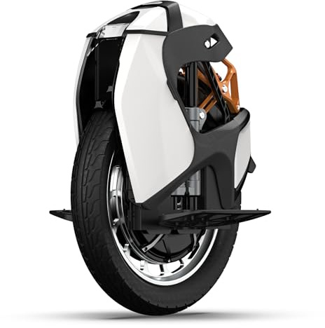 KINGSONG Monociclo eléctrico S18 Pro + Blanca 1110Wh, Motor 2200W, Autonomía de hasta 80km, Velocidad Limitada 25km/h, Neumático 18,