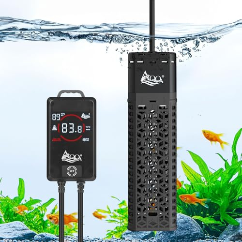 AQQA Fish Tank Heater, 800W Aquarium Heater with Intelligent External Controller, Dry Burning-Resistant & Overtemperature Protection System, for Saltwater & Freshwater