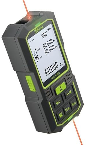 Inkerma Dual Laser Measuring Tool, 525Ft/160M Bilateral Laser Measure, Rechargeable with Angle Sensor, Ft/in/M Multiple Units, Pythagorean Mode, Area and Volume