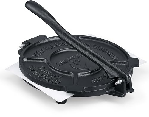 Cast Iron 10 Inch Tortilla Press,Tortilla Maker,Heavy Duty Tortillera Pataconera,Flour Tortilla Press(SA105) (10 INCH)