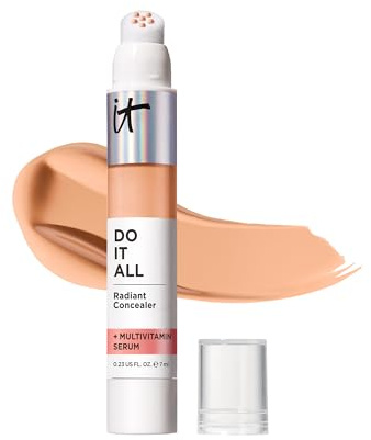 IT Cosmetics Do It All Radiant Concealer, 7 ml, Feuchtigkeitsspendend, aufpolsternder, abdeckender und aufhellender 4-in-1 Concealer Stick, Natürliches Finish, Farbton 305 Medium Neutral