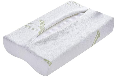 PRETYZOOM Funda De Almohada Cervical Viscoelástica De Bambú Almohada Cervical Ergonómica