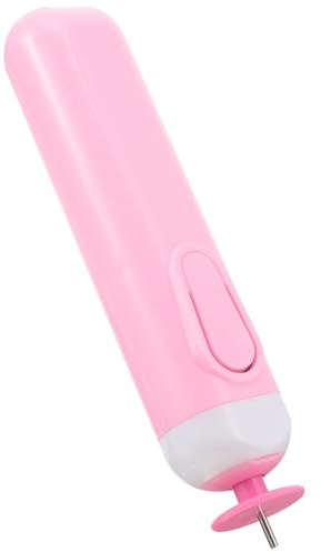 UKCOCO Bolígrafo Eléctrico para Filigrana Ranuras Herramienta para Quilling de Papel Color Rosa Tamaño Compacto para Manualidades DIY y Enrollar Flores de Papel Suministros