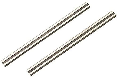 wolfcraft 2 cuchillas reversibles de cepillo, 82,7 mm I 4111000 I Para el mecanizado de maderas duras y blandas