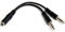 StarTech 3.5mm 4 Position to 2x 3 Position 3.5mm Headset Splitter Adapter - F/M