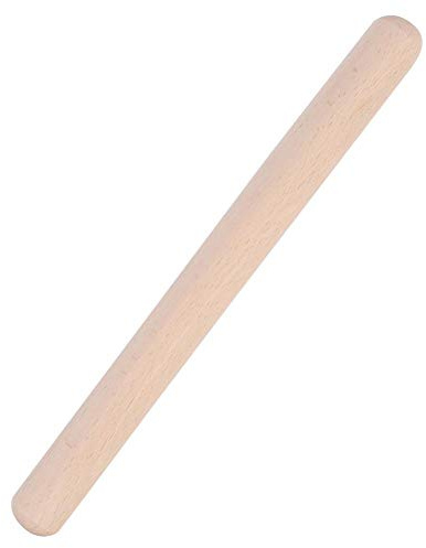 Fdit Degrulle trä kavel kaka bakverk för bakning professionella franska rullnålar för bakning pizza viktiga köksredskap (39 cm)