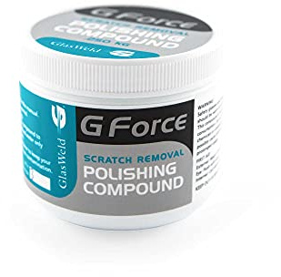 Glas Weld Polishing Compound and Gforce Backer Pads, 3 inch Combo - Windshield Repair Kit