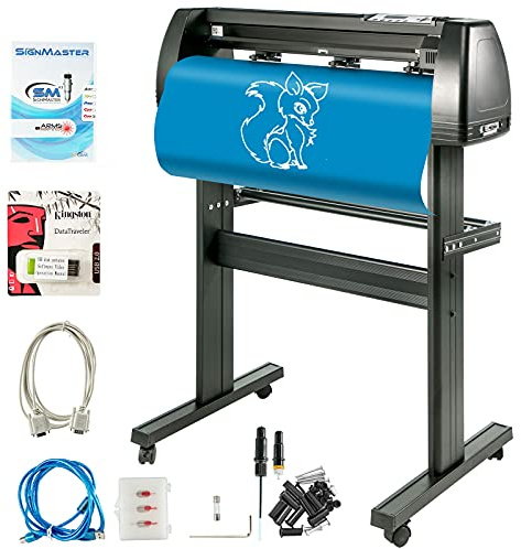 VEVOR Plotter da Taglio 720 MM Vinile da 220V Plotter da Taglio con Software Prefessionale Macchina con Supporto