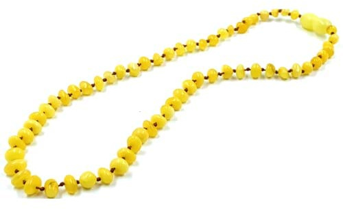 Natural Baltic Amber Necklace - Genuine Amber Beads Jewelry - Amber Beads -33-34cm Unisex