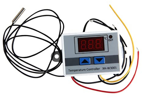UKCOCO 2st Temperaturregler 220v Thermostat Mit Sonde Digitaler Thermostatschalter Digitales Programmierbar 12-Volt- Modul Zur Temperaturregelung Weiß Intelligent