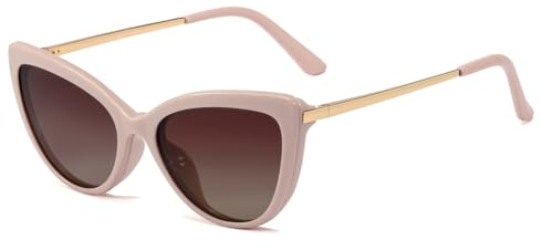 kachawoo Occhiali da sole magnetici clip-on polarizzati anti-blu, con lenti anti-luce blu per donne, telaio TR90, occhiali a gatto, L