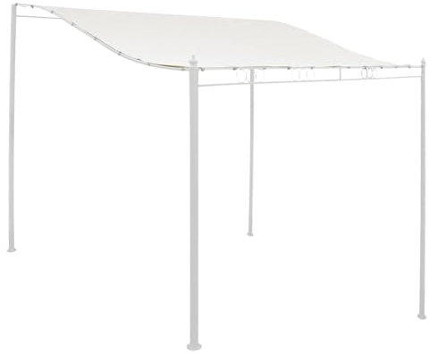 Toile De Rechange pour Pavillon Tonnelle, Toile De Toit pour Tonnelle, Toile De Rechange Pergola, Imperméable Protection des Rayons UV Voile D'ombrage, pour Cour, Piscine, Jardin, Carport, 3×2,6m