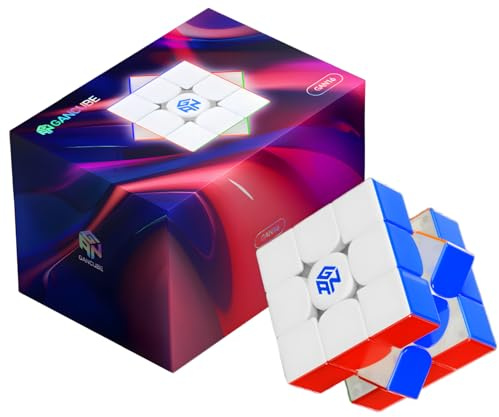 Bukefuno GAN 16 Maglev MAX UV 3x3 Magnetischer Zauberwürfel Speed Puzzle Stickerless Cube Magic 56mm GAN16 Maglev UV Würfel 2025 Flaggschiff (UV-beschichtet glänzend)