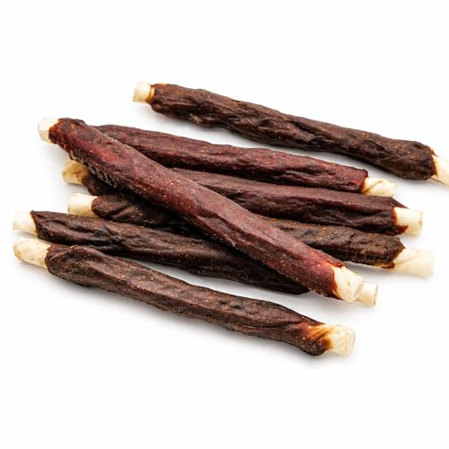 123... Hund dabei! - Rodillo masticable de carne de caballo - Barra para masticar con caballo - aperitivo para perros - Barras para masticar para perros - Carne de caballo (900 g, barra para masticar