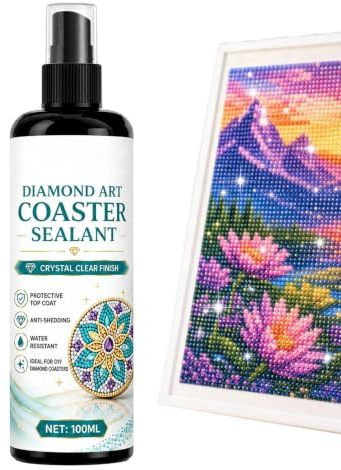 Straskonstförsegling 100 ml gulningsfritt fint spraytätningsmedel | Strass-fixerande självhäftande spray för pyssel vardagsrum skola studio reparation semester sovsal