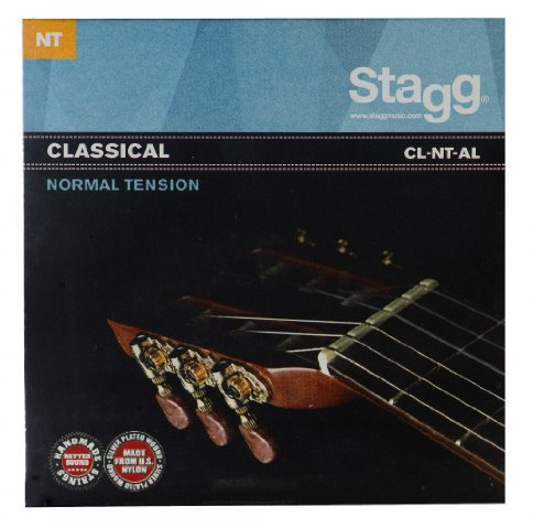 Stagg nylon/silverpläterad såruppsättning av strängar för klassisk gitarr