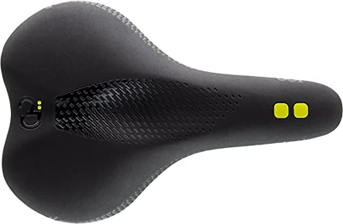 DDK Unisex Adult D100 Comfort Density Leisure/trekking Bike Saddle In Black - Black, 270 x 175mm