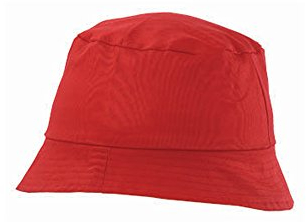 eBuyGB Herren Bucket Hat Mütze, rot, Einheitsgröße