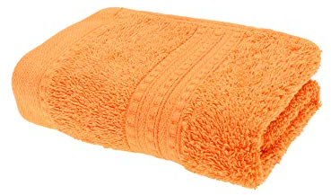 Julie Julsen® Bio Gästetücher in 32 Farben erhältlich weich und saugstark Orange 30x50 cm