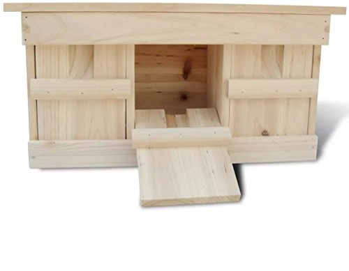 Tidyard Nistkasten Sperling Spatzenhaus Kolonienbrüter Spatzenvilla Vogelhaus Stabiles Holz 44 x 15,5 x 21,5 cm