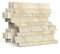 M MOFIT 3d Selbstklebende Wandfliesen Küche,Matte Marmor Mosaikfliesen Selbstklebend Steinoptik Metro Fliesen Ziegel Wandaufkleber Bad Wasserdichte(10 Matten,Beige）