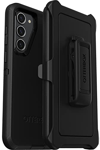 OtterBox Defender Hülle für Samsung Galaxy S23+, stoßfest, sturzsicher, Ultra-robust, schützende Hülle, 4X getestet nach Militärstandard, Schwarz