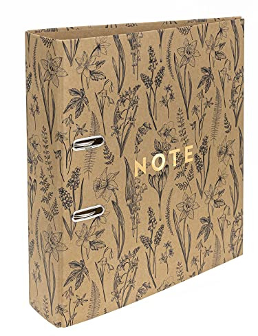 Interdruk Lever Arch File A4 75 mm - Natural Brown Kraft - Botanique