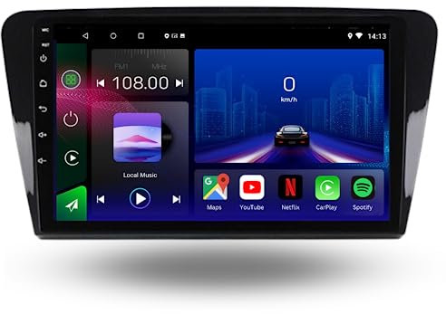 For Skoda Octavia MK3 Rapid 2013-2019 Android 12 Car Stereo Head Unit CarPlay Android Auto Bluetooth GPS SatNav