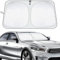KEELYY Pare Soleil Voiture Pare Brise Avant, 145 x 80 cm Protege Soleil Voiture Pare Brise Interieur, Pliable Protection Solaire Avant Voiture pour l'été