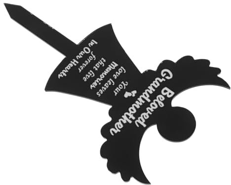 SUPVOX Placa Conmemorativa De Ángel para Cementerio De Jardín Conmemorativa De Acrílico Decoración para Tumbas De Exteriores para Jardines Conmemorativos y Cementerios