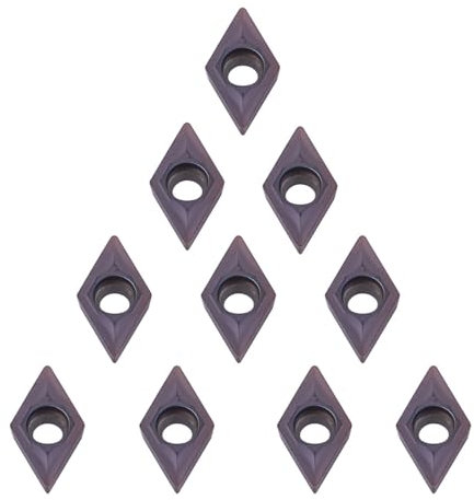 10pcs CNC Carbide Inserts Blade Cutter Lathe Turning Tool with Box - High Efficiency, Easy to Use - for Steel, Cast Steel, Stainless Finishing and Semi-Finishing