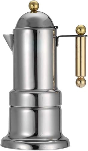 Rostfritt stål Moka-kanna espresso hällbar kaffekanna extraktionskanna elektrisk kaffebryggare for hushållsbruk/48