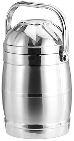 VINTORKY 1 ensemble Boîte Alimentaire Isolante Acier Inoxydable Récipient Thermique Empilable pour Déjeuner pour Adultes à École ou Voyage