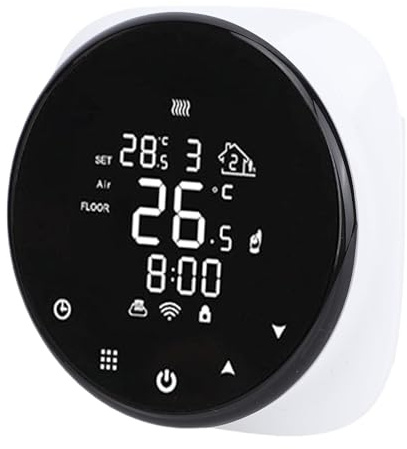 Tbest Conception Murale, Thermostat WiFi, Télécommande, Visualisation de Température en Temps Réel, adapté à la Maison ou au Bureau, Polyvalent pour Tout Espace, Contrôle Compatible WiFi, Précis
