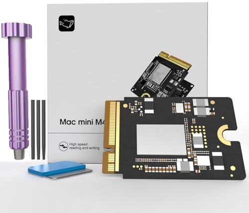 Zinweyton M4 Macmini SSD, aggiornamento dello spazio su disco rigido per Mac mini M4-2TB, nero profondo