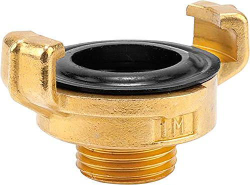 Gardena Pièce filetée à couplage rapide en laiton avec filetage externe: raccordement de tuyau avec 21 mm (G 1/2 Pouce) - thread z.b pour pompes avec filetage interne (7112-20)