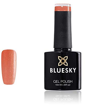 Bluesky Gel Nail Polish, Coral Orange, Sc36, Long Lasting, Chip Resistant, 10 ml (Requires Curing Under UV LED Lamp)