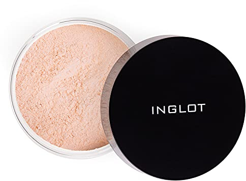 Inglot HD Schimmernder Loser Puder NF, Zarter loser Puder mit Diamantstaub, ideal um kleinen Unvollkommenheiten zu kaschieren, ideal für die tägliche Anwendung, 4.5 g : 42