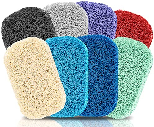 8Pcs Soap Saver Pad, Soap Savers for Bar Soap Bathroom Soap Dishes Self Draining Pads for Soap Lift Dish, Soap Holders for Bathroom (8 Colors)