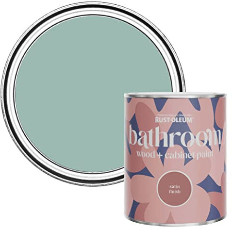 Rust-Oleum Blue Moisture Resistant Bathroom Wood and Cabinet Paint in Satin Finish - Coastal Blue 750ml
