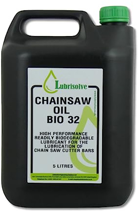 Lubrisolve Chainsaw Oil Bio 32 Biodegradable Chainsaw Cutter Bars Lubricant 5 litres